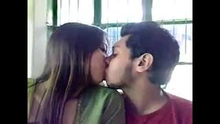 Bangladeshi girl kissing boyfriend