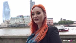 Red -haired With Hairy Pussy Zara Durose Fucks For Money On A Real Street Casting 
