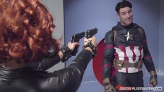 Black Widow and Captain America 