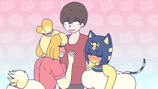 Гарем монстродевочек (dangoheart animation) | ankha and isabelle got drunk an porn crossing anime