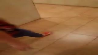 Licked in the school toilet 