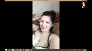 Молодая девушка с кааза показывает сиськи грудь клитор половые губы вульва russian slut tits