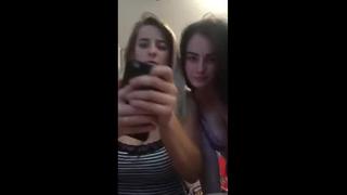 Russian girls flashing live on periscope