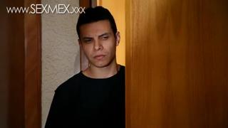 Sex mother and young guest 