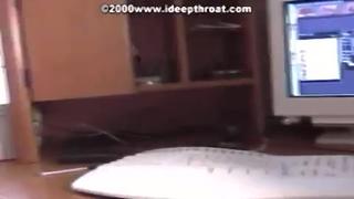 Passionately and diligently swallows on the most eggs Heather Brooke Deep Mouth Blowage Give Head Off deep throat blowjob 