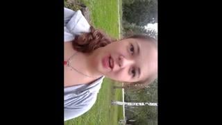 Schoolgirl shines boobs 