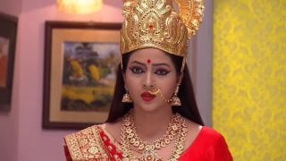 hindu goddess pent up , depowered , took hold of , tormented and destroyed by evil aghori